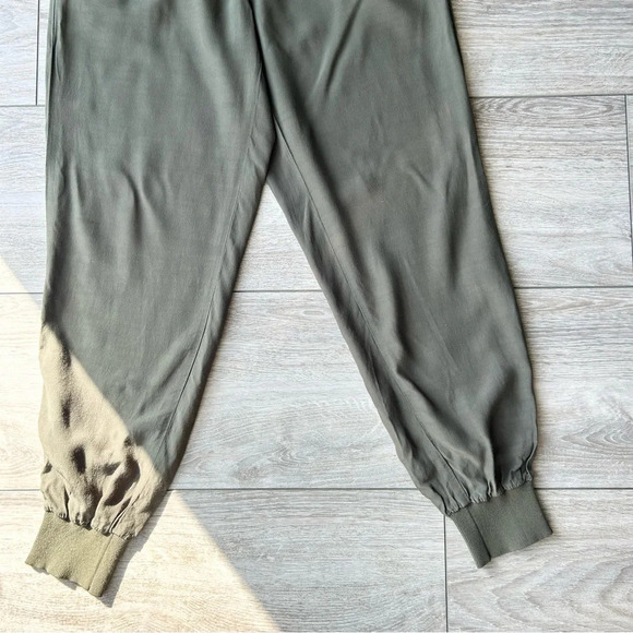 Aritzia Wilfred Military  Green Viscose Jogger Pants - Picture 6 of 12